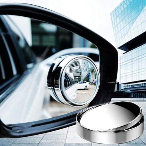 2pcs blind spot mirrors, round high-definition glass convex surface 360° wide-angle side rearview mirrors suitable for cars, SU