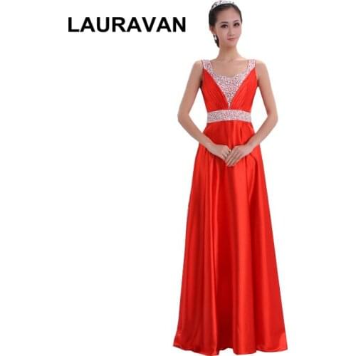 2020 a line long satin v neck plus size blue dress gown women bridesmaid bridal party dresses red bridesmaids gowns under 100