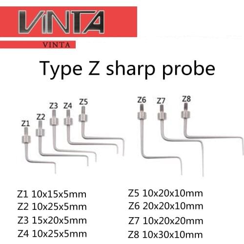 Free shipping 3-10pcs CNC Probe Type Z Thread M2.5 CMM Measuring Tip Sharp Needle Level Dial Indicator Height Gauge Pin Sonde
