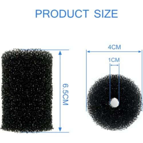 5PCS Sponge Aquarium Filter Protector Cover For Fish Tank Inlet Pond Black Foam Filter Accessories Pet Supplies
