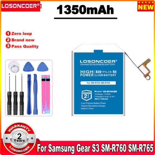 LOSONCOER EB-BR760ABE Battery for Samsung Gear 3 Frontier Gear S3 Classic SM-R760 SM-R765 SM-R765S SM-R770 Battery EB-BR760