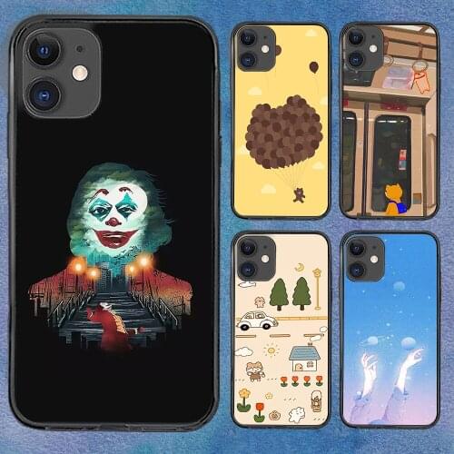Cartoons Cloud Fashion Phone Case For iphone 12 11 6 Mini Pro XS Max X XR 7 8 Plus Soft TPU Cover 12Pro 11Pro 12Mini
