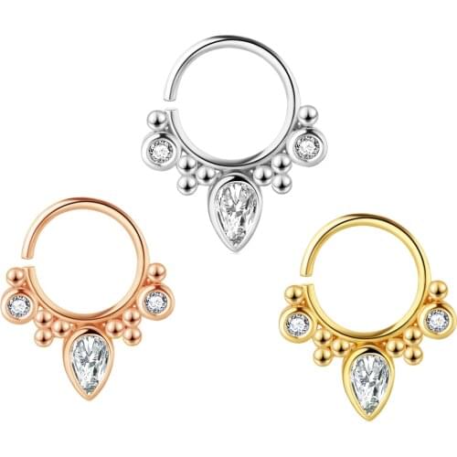 Nose Ring Hoop Cartilage Earrings Helix Conch Rook Daith Piercing Jewelry for Women 20G Drop Tragus Earrings Septum Nose Stud