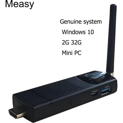 Measy T8C Windows 10 OS Z8300 4 Cores 1.84GHz Mini PC 2G 32G H.265 1080P HD TV Stick Media Streaming Player Mini Smart TV Dongle