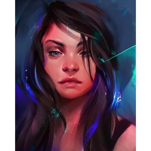 5D DIY Poured Glue Diamond Painting Kits Scalloped Edge Abstract Painting Style Wall Decoration Unique Handcraft Gift Art