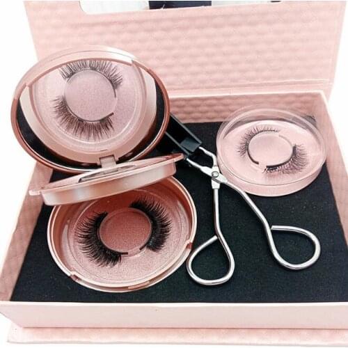 12Set/Lot 3 Pairs Quantum Magnetic Eyelashes Set Glue Free Natural Thick Ice Silk Hand Bridle Hair False Eyelash HA2319