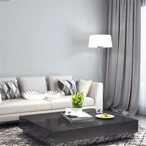 Beibehang Nordic style wallpaper bedroom living room simple modern plain light gray solid color home ins non-woven wallpaper