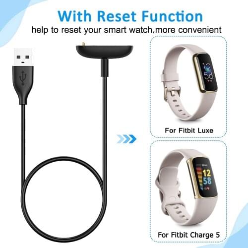 USB Charger For Fitbit Luxe Charging Cable For Fitbit Luxe Strap Wireless Magnetic Adapta Dock Cradle Smart Watch Accessories