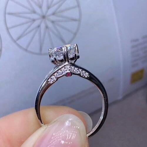 2020 new crackling moissanite ring for women jewelry engagement ring for wedding 925 silver ring birthday gift