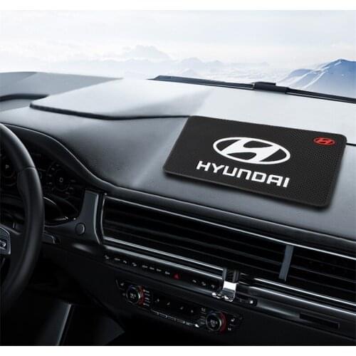 1PCS Car Non-Slip Mat Auto Dashboard Phone Anti-Slip Mat For Hyundai Accent Azera Genesis I10 I20 I30 I40 IX20 IX35 Tucson