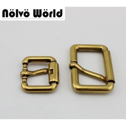 10pcs 50pcs Special gold color 19mm 32mm turnbuckle zinc alloy square pin buckle bags/belts buckles DIY