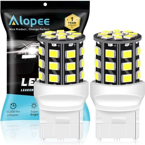 2-Pack 7440 992 T20 12V-24V White 2835 33 SMD LED Light Bulb For Car Tail Backup Bulb Blinker Parking Bulbs Turn Signal Light