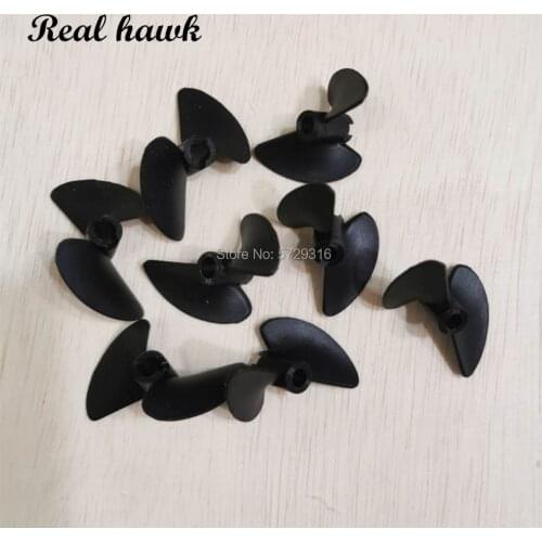 5pcs RC Boat Oar Quant Two Blades Paddle 2 Blades Nylon Boat Positive Propeller High Strength for 4mm/4.8mm Rc Prop Shaft