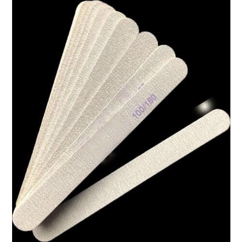 5 pcs high quality Strong Thick Wood Nail Files 100/180 Lima Buffer Manicure Wood Sanding Nails Files
