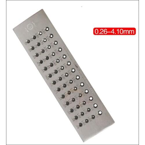 52 Hole 0.26-4.10mm Tungsten Carbide Wire Drawplate for Jewelry Making Round New