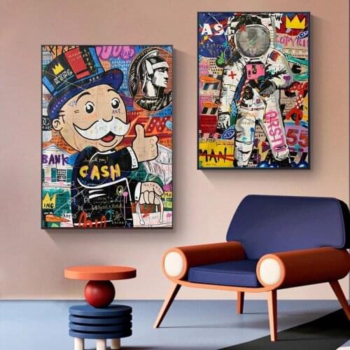 Abstract Colorful Funny Characters Canvas Painting Wall Art Nordic Posters and Prints Wall Pictures for Living Room Decoration