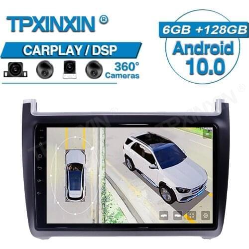 Android For Volkswagen polo 2008-15 Car Radio 360 HD Auto Surround View Camera Car Multimedia Player Stereo Radio GPS Navigtion