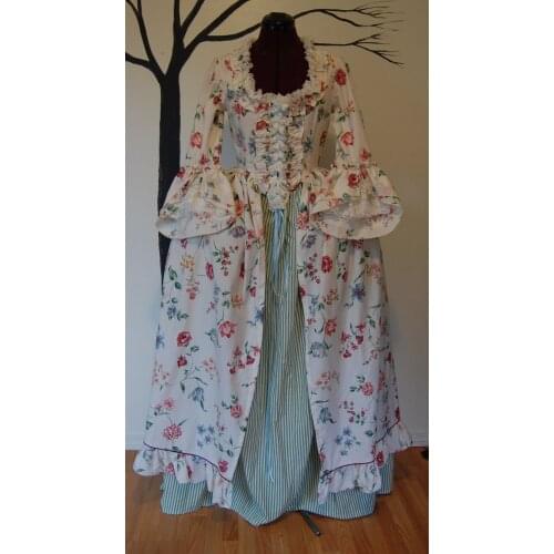 Cosplaydiy Marie Antoinette Baroque Ball Gown Medieval Victorian Floral Dress Girl Gothic Lolita Court Royal Princess Dress