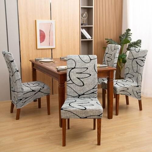 Big size high back chair covers large chair slipcovers for dining room chair protector elastic solid stretch chair cover