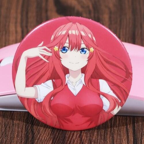 FFFPIN 5.8cm Korea Brooch Cute Anime Pin The Quintessential Quintuplets Breastpin Badge Coin Icon Ornament for Cloth Backpack