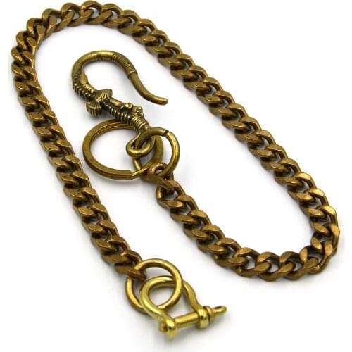Eagle Hook Key Holder Brass Chian Wallet Mens Presents,Mens Wallet Chain,Keychain For Purse