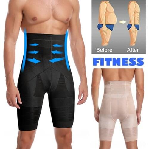 Men Waist Traner Corset Tummy Control Shorts High Waist Slimming Compression Shapewear Body Shaper Leg Underwear Briefs