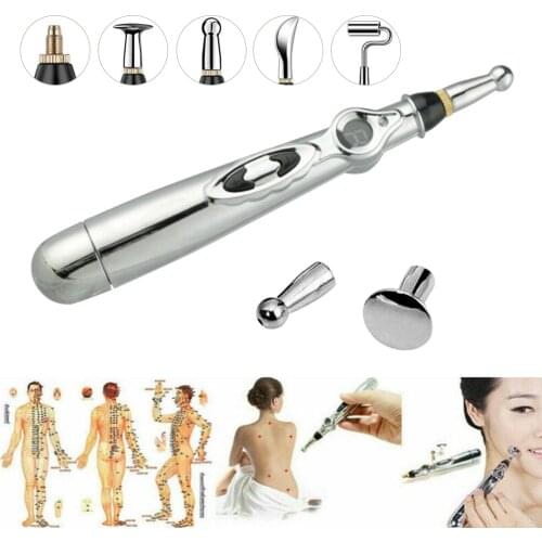 Electronic Acupuncture Pen Electric Meridians Laser Therapy Heal Massage Pen Meridian Energy Pen Relief Pain Tools Kit