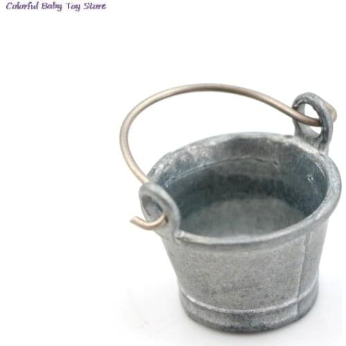 Simulation Cute Water Bucket 1:12 Fairy Home Kitchen Pretnd Play Game Doll House Miniature