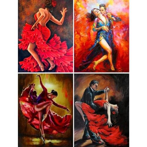 DIY 5D Diamond Painting Ballet Cross Stitch Kit Full Drill Square Embroidery Mosaic Art Picture of Rhinestones Decor New Arrival