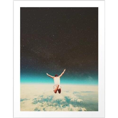 Wall Art HD Prints Home Decor Abstract Universe Poster Pictures Moon Cool Canvas Gift Paintings For Living Room No Frame Artwork