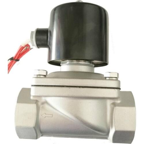 Normally Closed Water Solenoid Valve DN40 Diaphragm Solenoid Valve stainless steel Electric solenoid valve AC220V DC24V AC380V