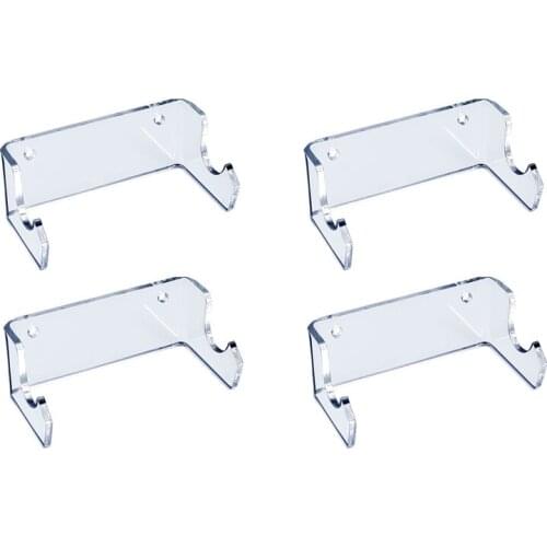 Novel-4Pcs Skateboard Wall Hanger Acrylic Board Hanging Rack Snowboarding Mount Holder Hook Storage Accessories