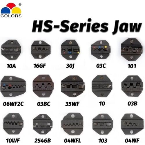 Crimper Crimping dies HS series Pliers Jaws 4.8 6.3 Plug Tube/Insulation/Non-insulated Terminals Crimp Tool