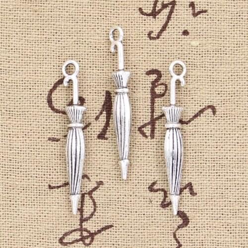 20pcs Charms Umbrella 35x5mm Antique Bronze Silver Color Plated Pendants Making DIY Handmade Tibetan Bronze Silver Color Jewelry