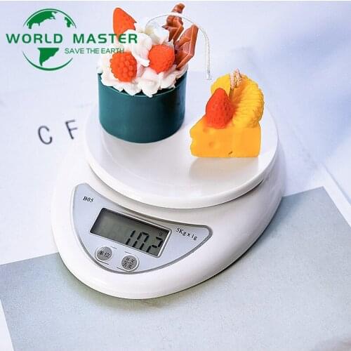 World Master 5kg/1g 1kg/0.1g Portable Digital Kitchen Scales LED Electronic Scale Food Measurement Weight Battery Powered Gadget