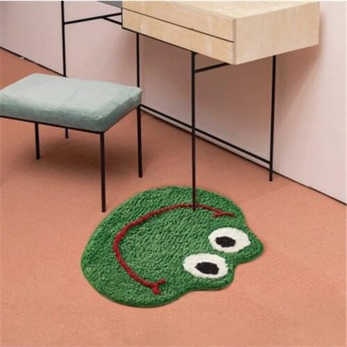 Lovely Frog Bathroom Rug Carpet Tapis Toilet Kitchen Floor Mat Door Mats Soft Anti Slip Rugs Dorm Home Kids Room Doormat Decor