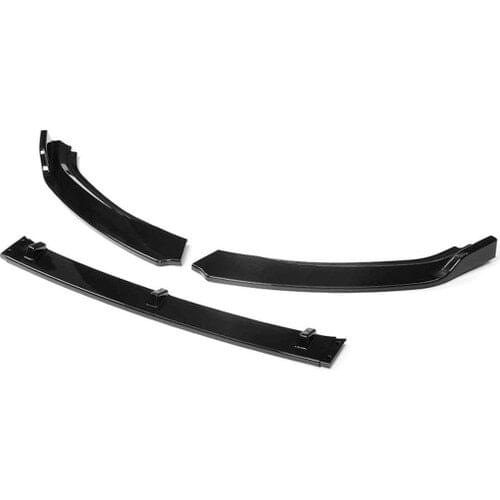 BTM Automotive Vw Polo 6r/6c 3 Piece Lip Snow Basin Piano Black CAR FRONT bumper body Kit Spoiler Splitter ABS bumper lip Splitter