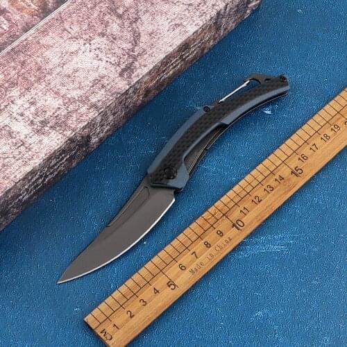 Outdoor tactical Kershaw 1225 folding knife 8CR13 blade G10 carbon fiber patch handle survival camping hunting hand tool knife