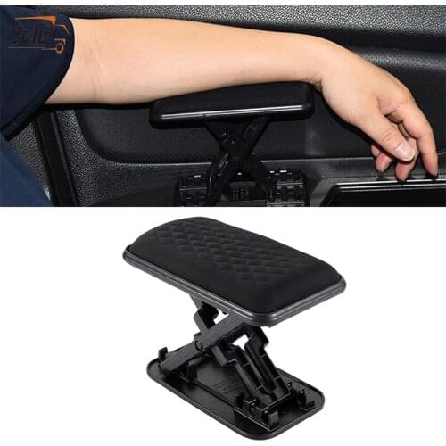 YOLU Adjustable Car Armrest Pad Black/White/Brown Car Central Lift Armrest Auto Accessories