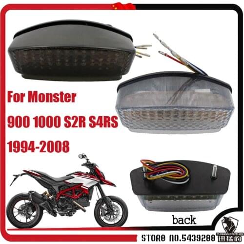 Rear Taillight Tail Brake Turn Signal Integrated Led Light For Ducati Monster 900 1994-2008 1000 S2R S4RS 1994-2008