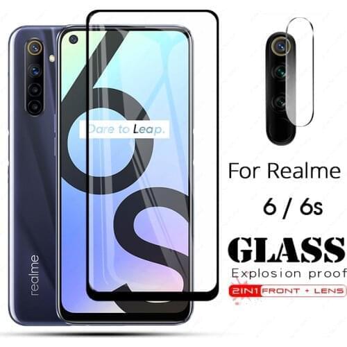 Full cover tempered glass for oppo realme 6 s 6s screen protector camera lens protective glass for OPPO Realme 6 6S realme6s