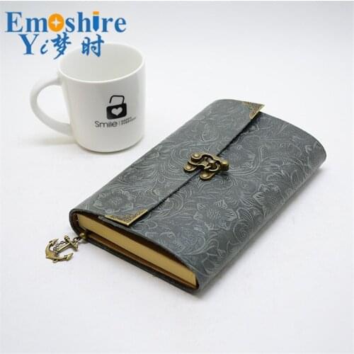 Emoshire Leather Retro Horns Students Stationery Buckles Notebook Can Printed LOGO Loose-leaf Notepad Custom for Business N122