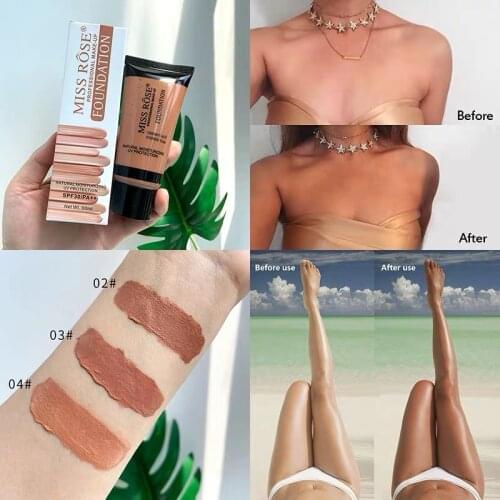 Liquid Foundation Cream Base Maquiagem Professional Makeup for Dark Skin Contour Brighten Foundation Cosmetics High Coverage