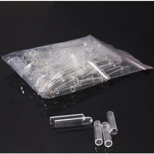 100pcs /lot Glass Fermentation Tube Small Catheter 6mm* 30mm tubule Biological Laboratory Supplies Glass Tube