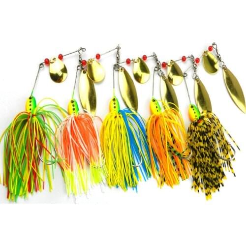 16.3G spinner spoon buzzbaits pike lead head buzzbait fishing lures pike peche fishing baits pesca fishing tackles random color