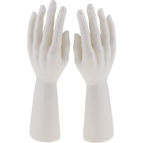 2 Pieces Male MANNEQUIN Right And Left Hand for Display Rack