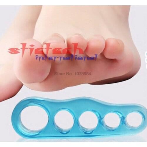 By dhl or ems 200 pairs Silicone Toe Separators Stretchers Straightener Alignment Bunion Foot Pain Relief
