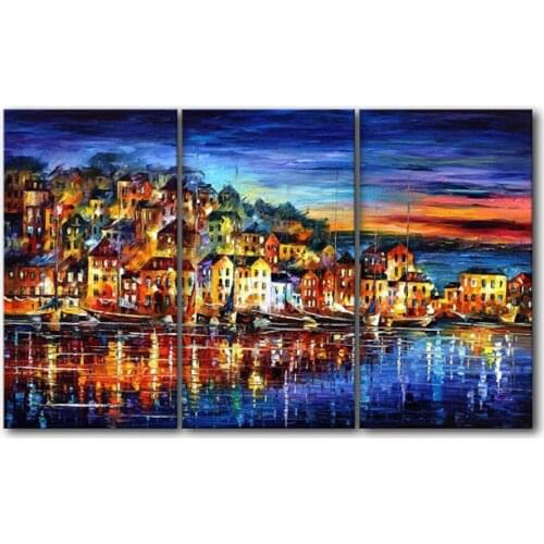 3pcs,5d diy Full square Diamond Painting Cross Stitch abstract town home decoration painting,Diamond Embroidery,Diamond mosaic