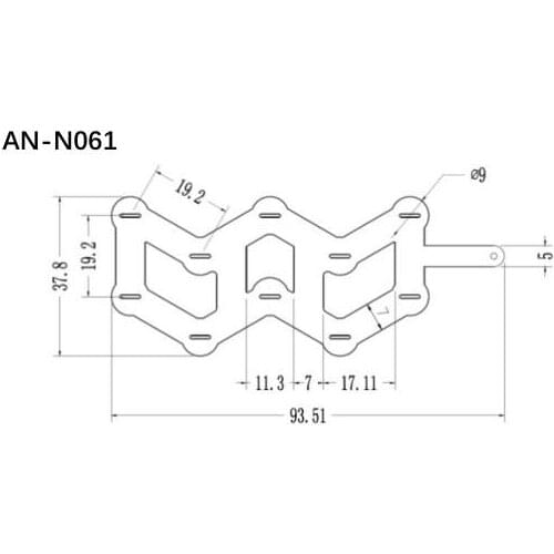 5*14 (5P 14S) W Type holder and nickel For 14S 51.8V Lithium battery pack 5P14S 70 holes 18650 battery holder and nickel plated
