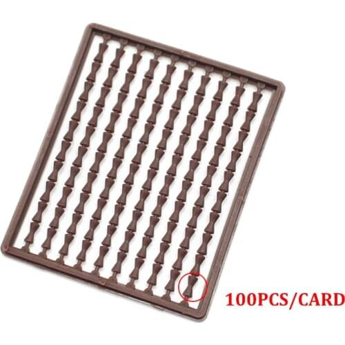 Carp Fishing Bait Stops Hair Boilies Bait Stoppers Rig Stop Beads Bait Holder Dumbell Stoppers for Mothed Feeder 5 Card=500 PCS